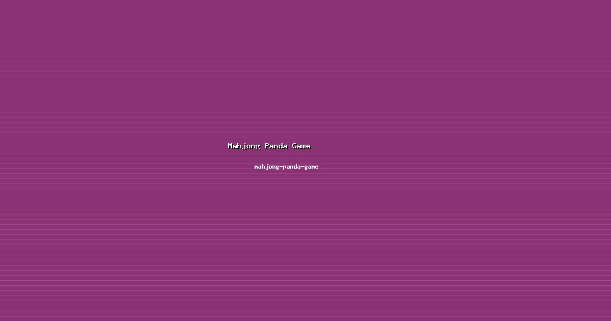 Dampak Mahjong Panda Game Luas di mahjong-panda-game