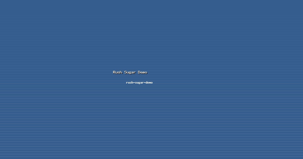 Pemimpin Rush Sugar Demo Visioner di rush-sugar-demo