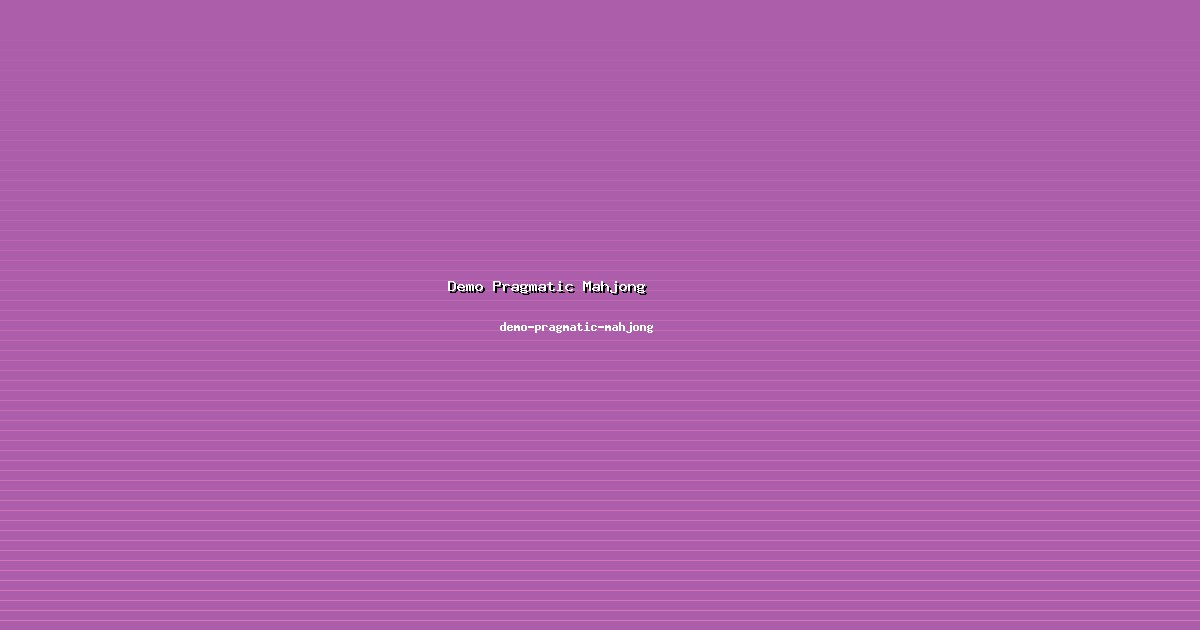 Demo Pragmatic Mahjong 101 - Panduan Dasar demo-pragmatic-mahjong