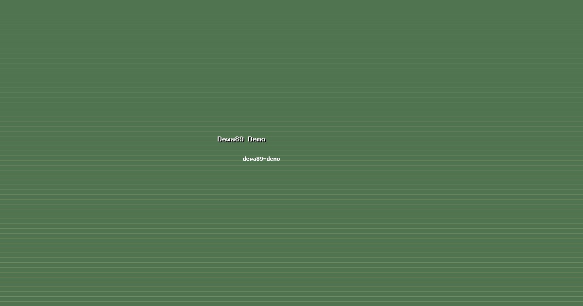 Dewa89 Demo 2026 - Informasi dewa89-demo