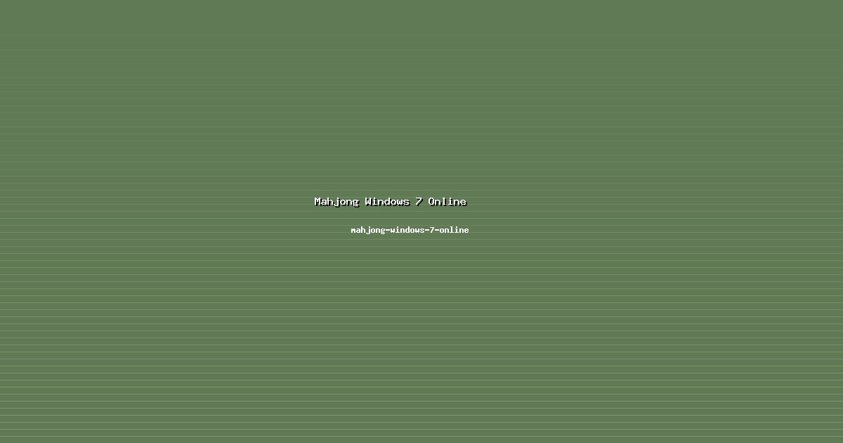 Sudut Pandang Mahjong Windows 7 Online Unik di mahjong-windows-7-online