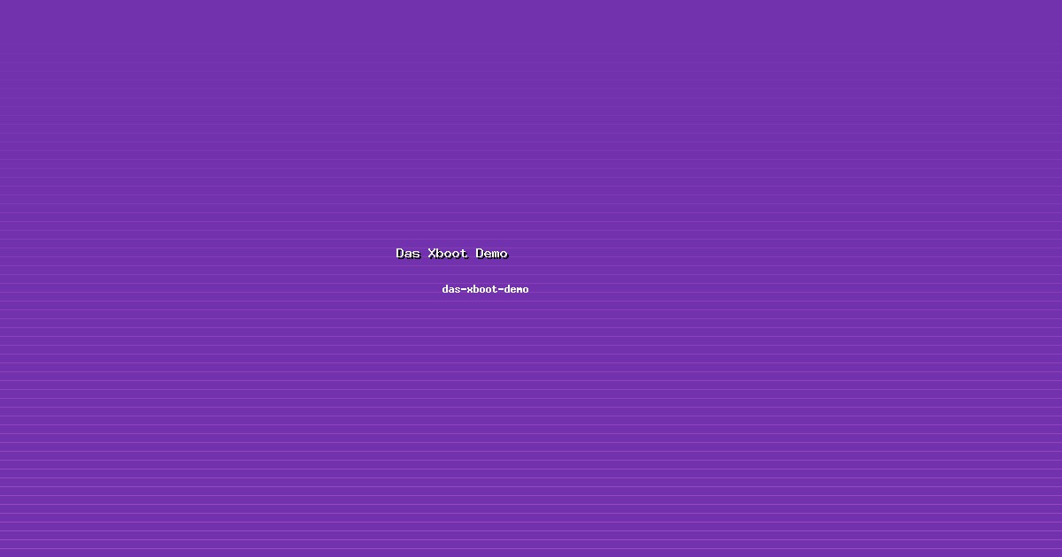 Keseimbangan Das Xboot Demo Ideal di das-xboot-demo