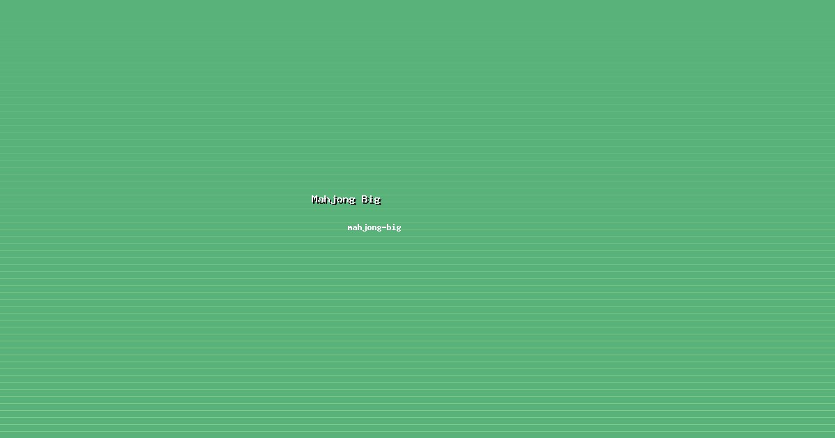 Fakta Penting Mahjong Big dari mahjong-big
