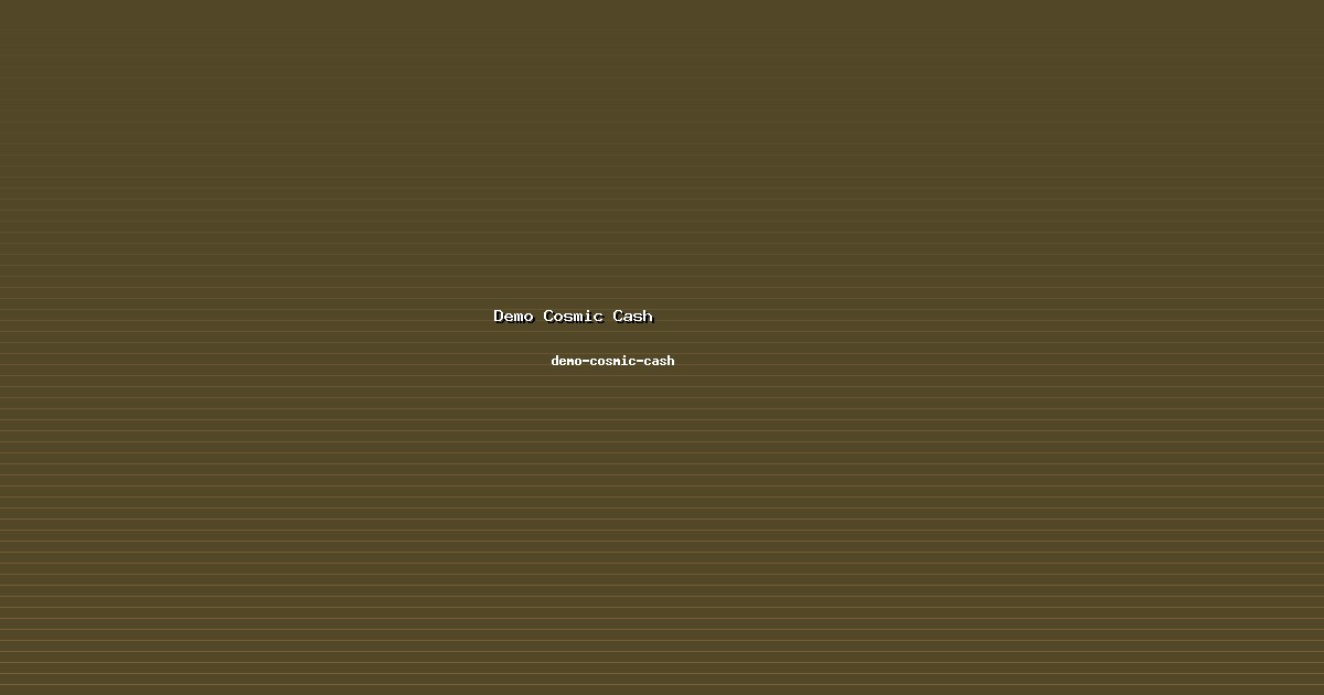 Mengenal Demo Cosmic Cash Bersama demo-cosmic-cash