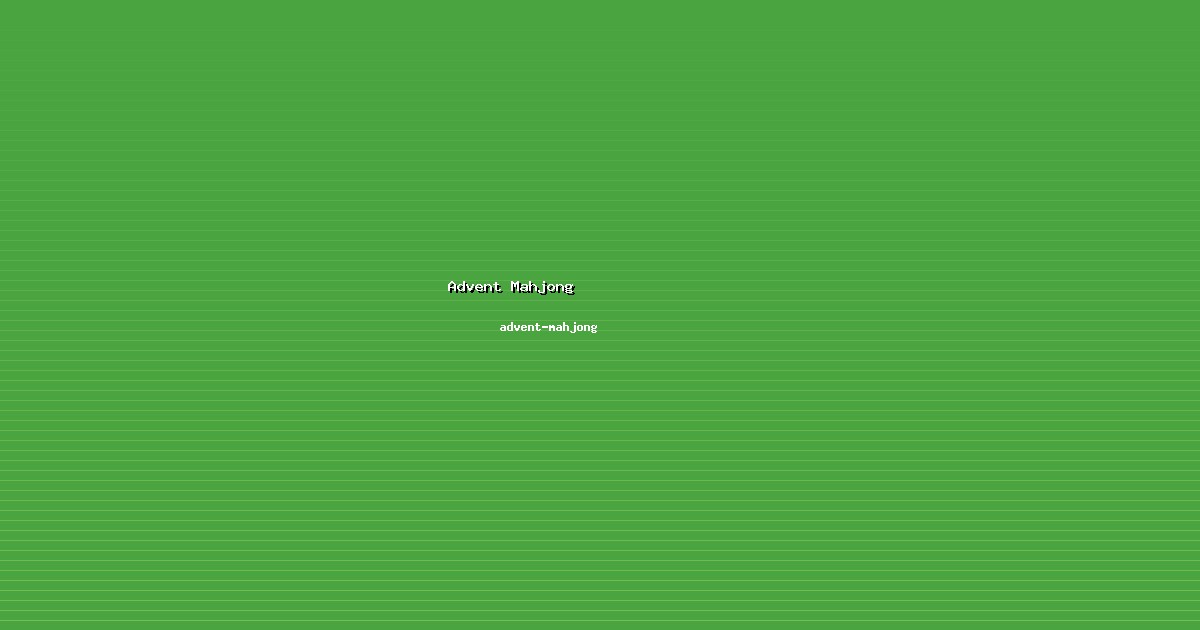 advent-mahjong: Informasi dan Pembahasan Advent Mahjong
