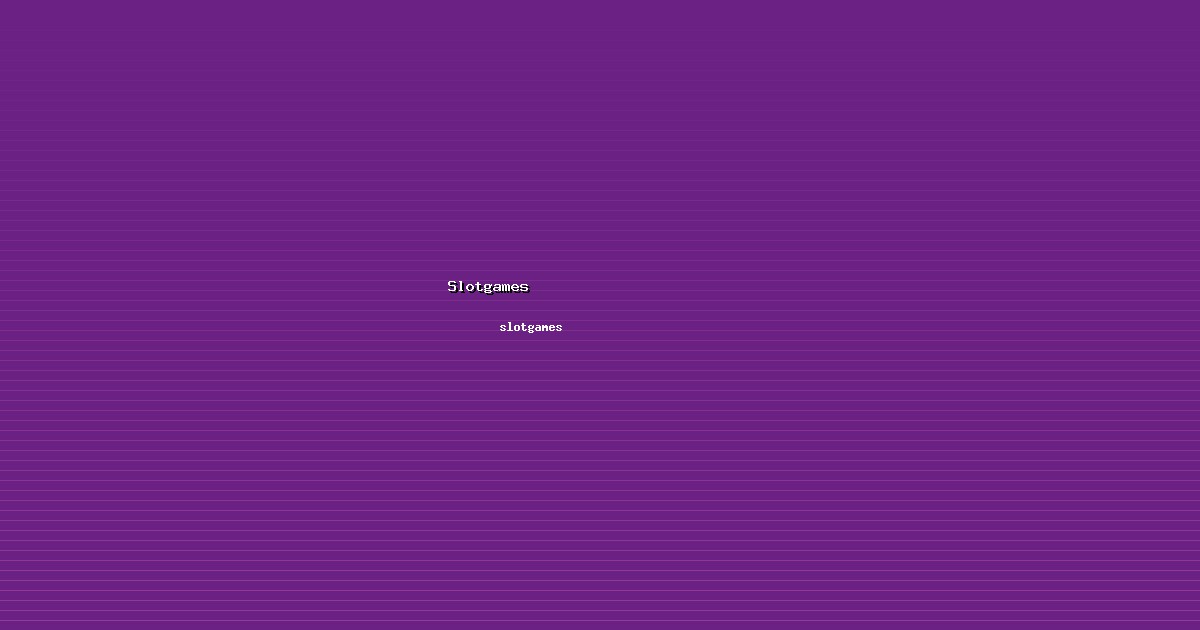 Framework Slotgames Komprehensif di slotgames