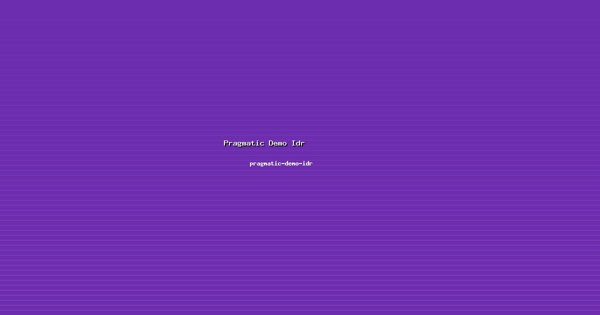 Data Pragmatic Demo Idr Akurat dari pragmatic-demo-idr