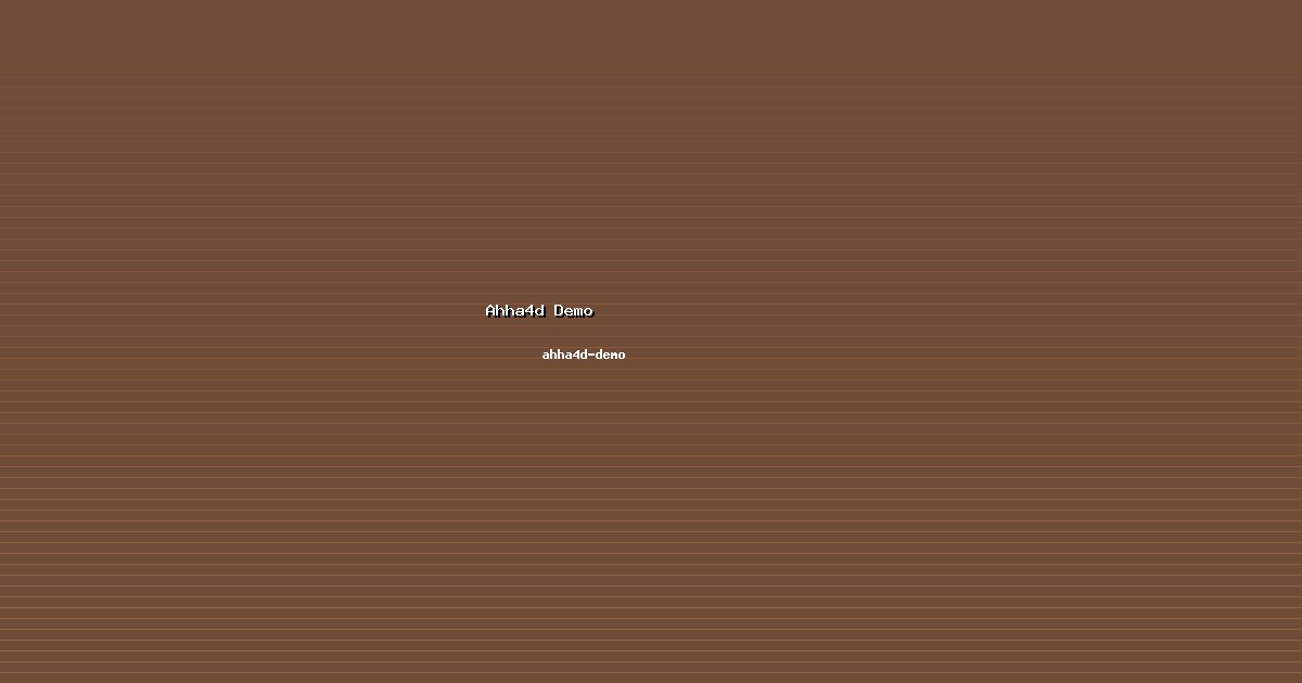 Aliansi Ahha4d Demo Kuat di ahha4d-demo