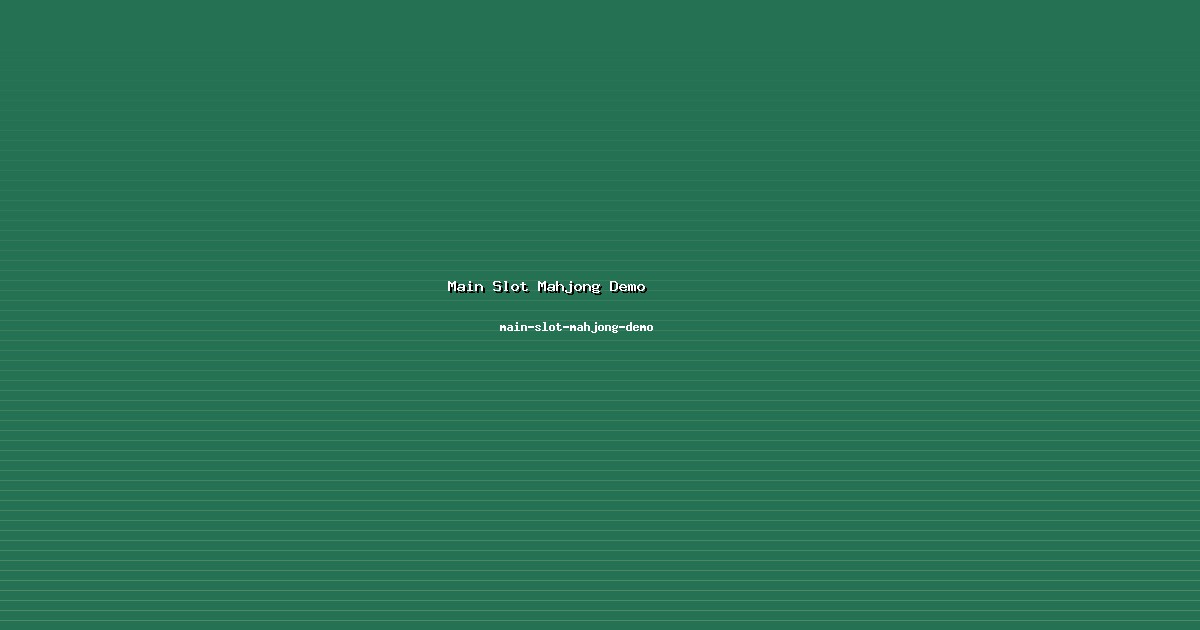 Profesionalisme Main Slot Mahjong Demo di main-slot-mahjong-demo