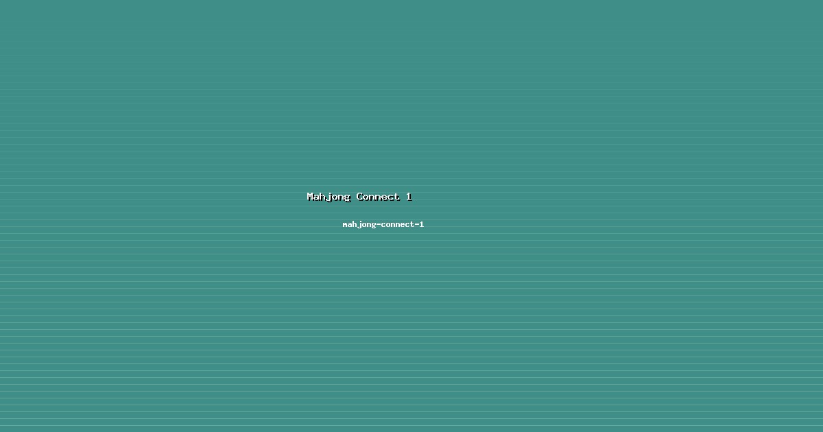 Impact Mahjong Connect 1 Positif di mahjong-connect-1
