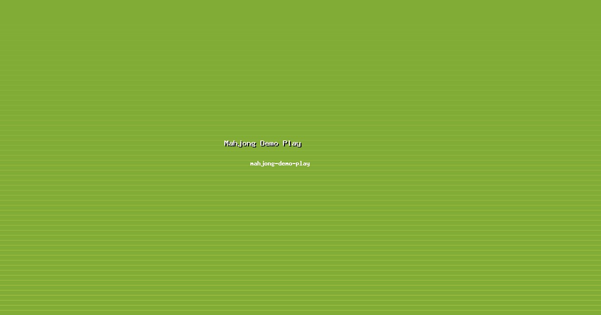 Regulasi Mahjong Demo Play di mahjong-demo-play