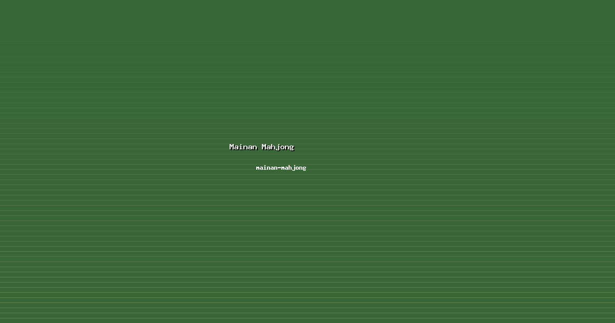 Rekreasi Mainan Mahjong Sehat di mainan-mahjong