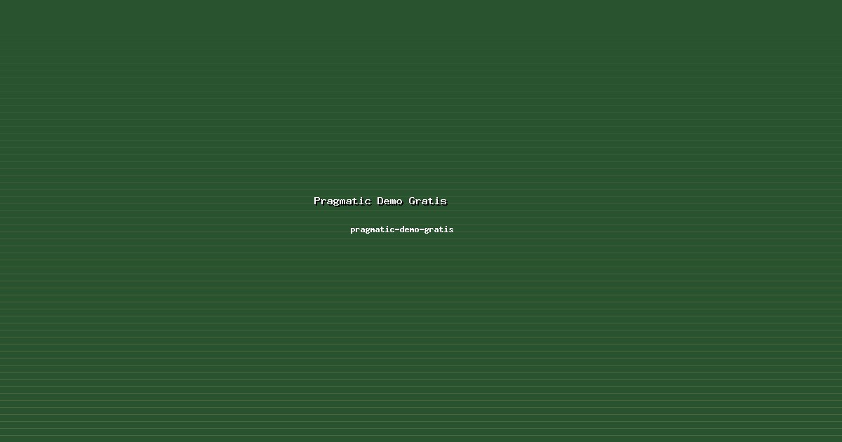 Rekomendasi Pragmatic Demo Gratis Personal di pragmatic-demo-gratis