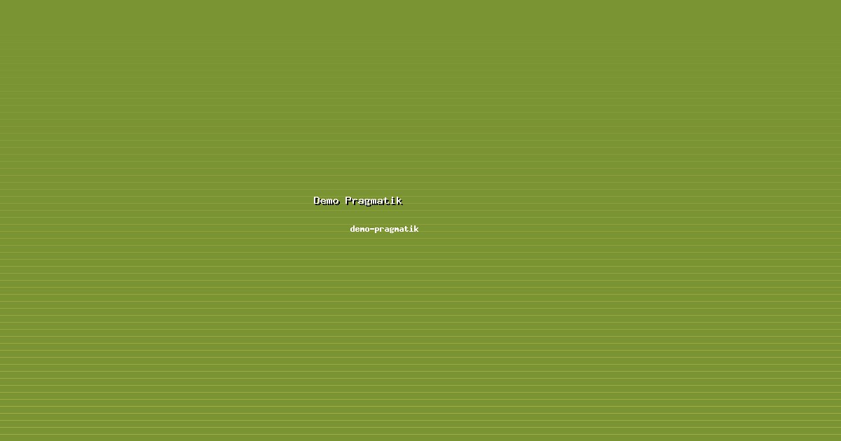 Demo Pragmatik Terbaru 2026 - demo-pragmatik