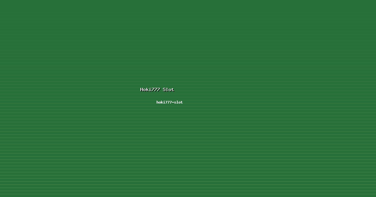 Masa Depan Hoki777 Slot di hoki777-slot