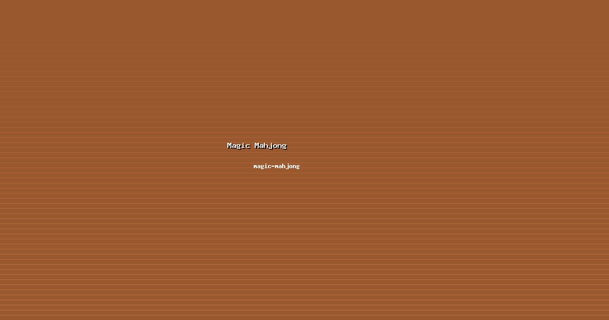 Adopsi Magic Mahjong Cepat di magic-mahjong